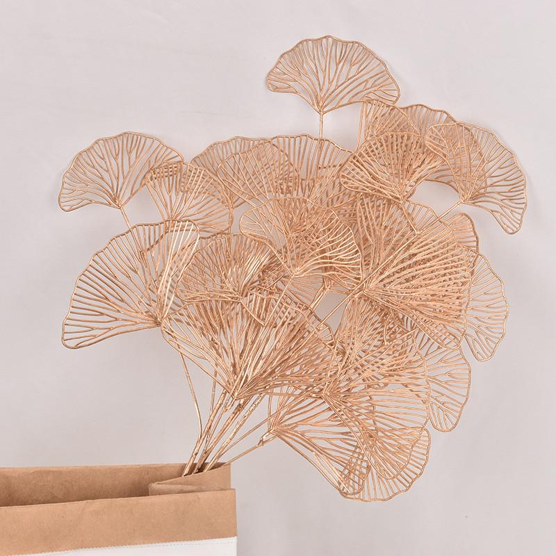 Ginkgobiloba Plastic Artificial Flowers For Wedding And Decorations Event