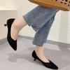 Princess shoes stiletto shoes new spring and summer knitted stiletto pointed head shallow mouth flying knitted women's single shoes high heels