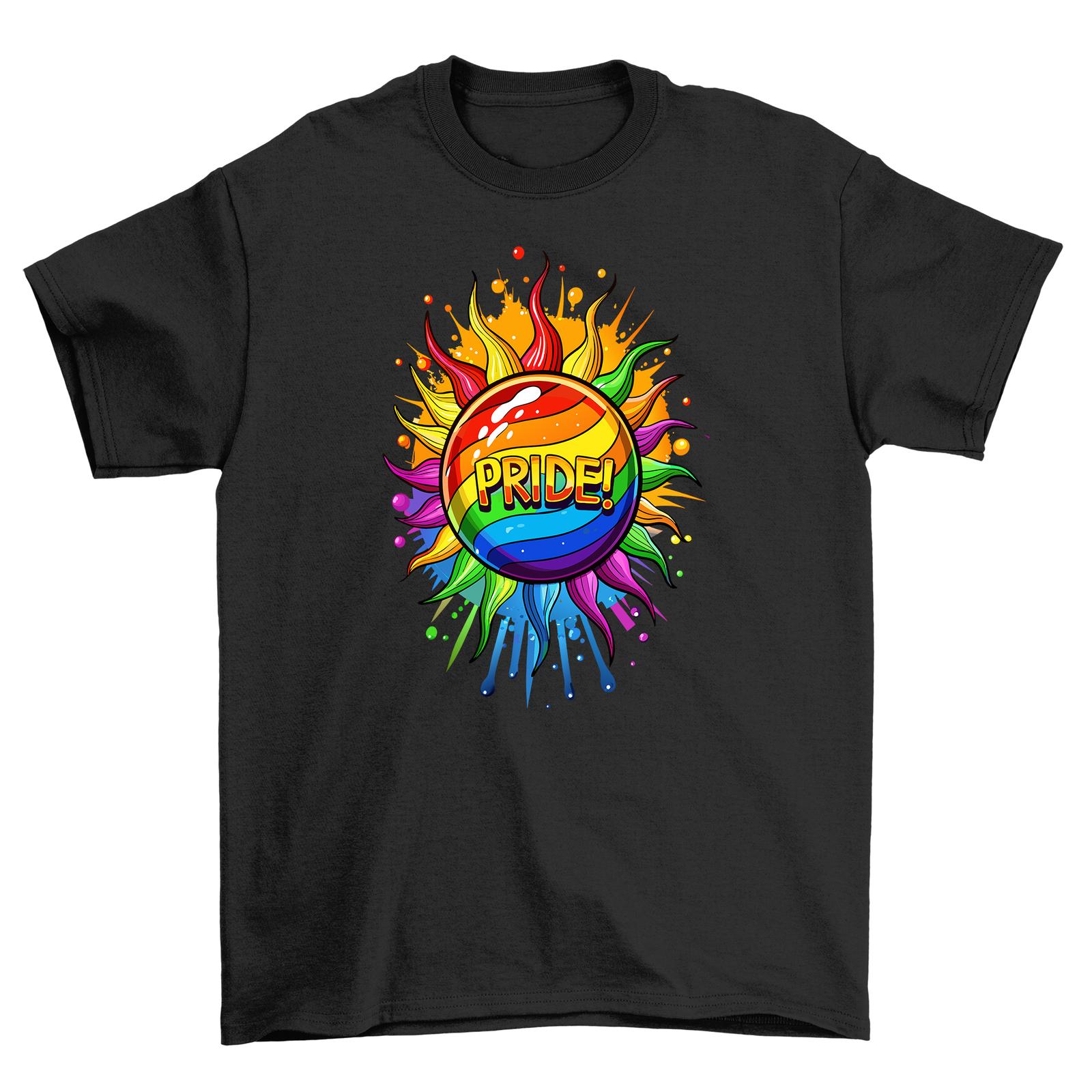 

Pride_51 T-Shirt Mens Womens Tees Top - Wear Your Colors Proudly! Funny Rainbow Splatters Tee for All 4XL