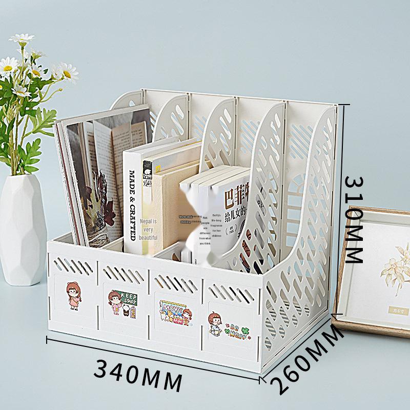 Four-Section Thickened Desktop Document Holder and Book Stand