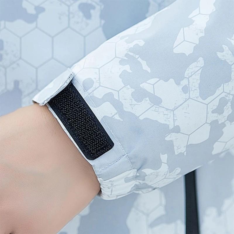 Herre Ull Militær Hettejakke Vanntett Tykk Varm Fritidsklær