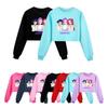 5026 Kids Girls Rumi Zoey Mira Printed Casual Long Sleeves Round Neck Sweatshirt Top