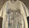 2025 Retro Cross Wing Loose Trendy Summer Tshirt 100 Cotton Cool Comfortable Versatile Adult Mens Daily Use Soft Breathable