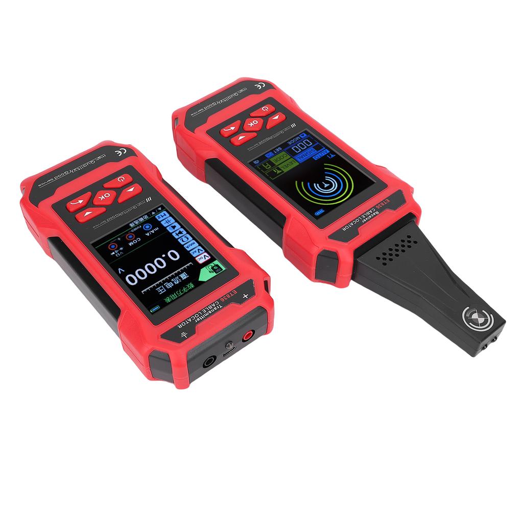Underground Wall Cable Locator Kit with Flashlight, AC DC Voltage Detector, Electrical Cable Fault Detector, Breakpoint