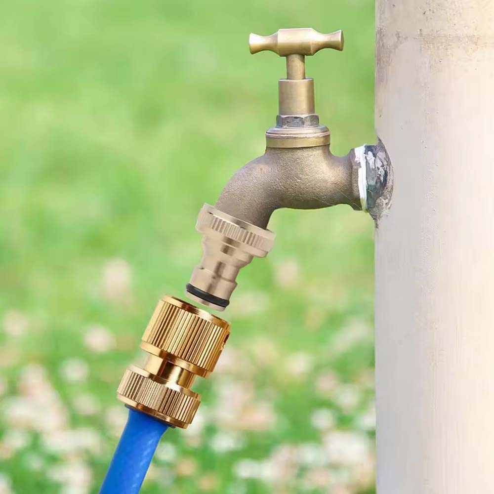 Brass Tap 3/4 Female 1/2 Quick Connector Washing Machine Garden Water Hose Quick Connect Adapter 20mm Universal Parts