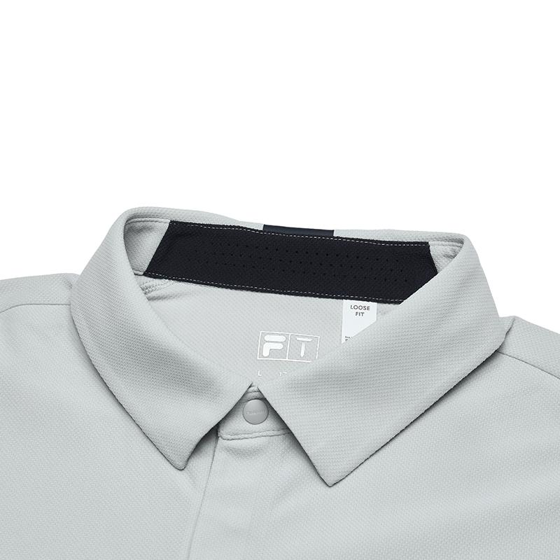 New FILA Polo Shirt Men's Mist Gray Blue A11M435126FLB