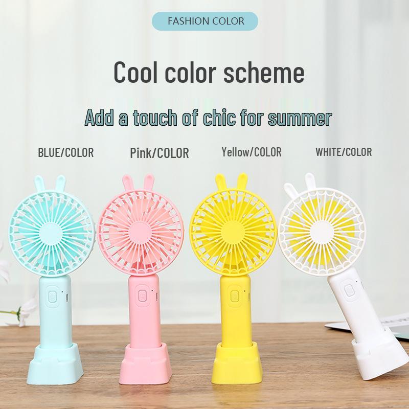 Ultra-Quiet USB Rechargeable Handheld Mini Fan for Children & Students Ultra-Quiet