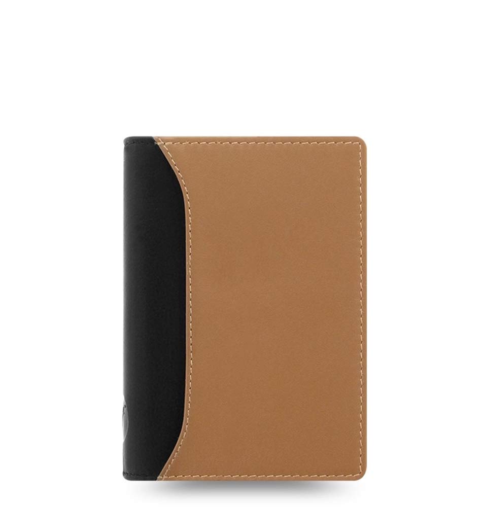 

Filofax Nappa Small Slim System Taupe Black (Mini 6-hole) Organizer,