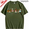 High Quality Cotton Dachshund Book Lover Reading Wiener Dog Bookish Gifts for Dog Moms Women Fashion Breathable Oneck Tee