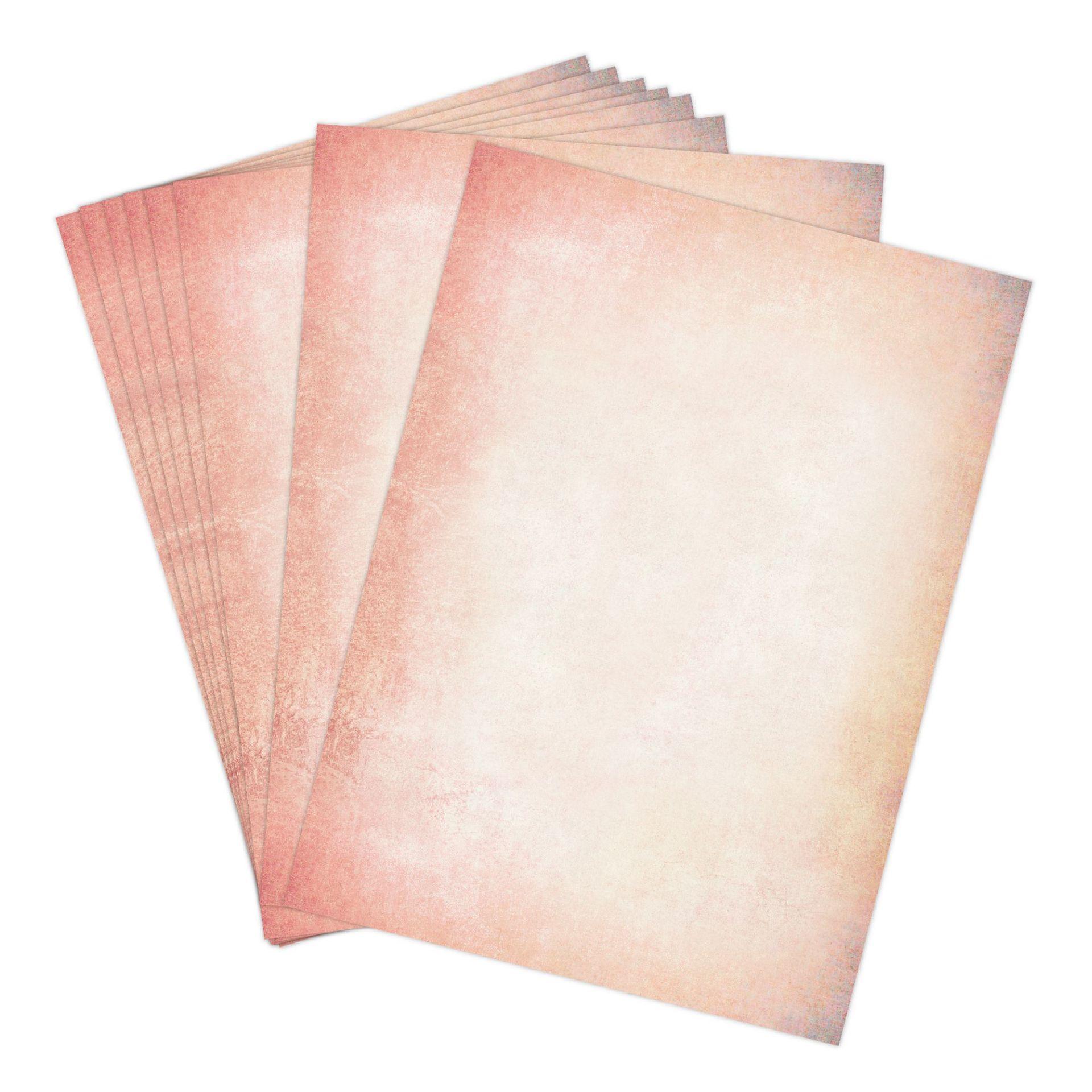 

60Sheets Vintage Printing Paper A4 Double-Sided Letter Paper For Diy Handbook Decoration Material Stationery Retro Writing Paper