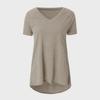 European and American Plus Size V-Neck Loose Casual Short Sleeve T-Shirt