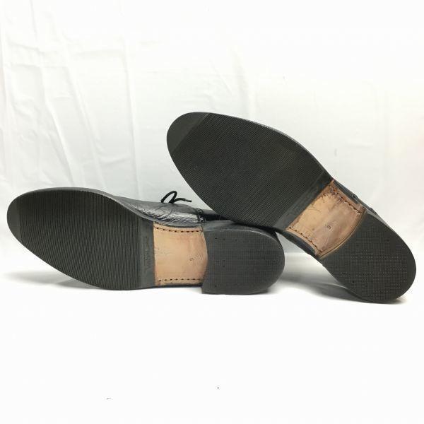 Mezlan Made in Spain Vintage Tag Cap Toe Business Shoes Black Size 9M Men's(USED)