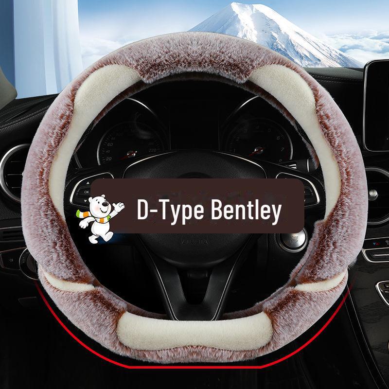 Zimní plyšový potah volantu pro Geely Boyue Pro, Emgrand GS, Vision X3/X6, Binyue, GL Cars