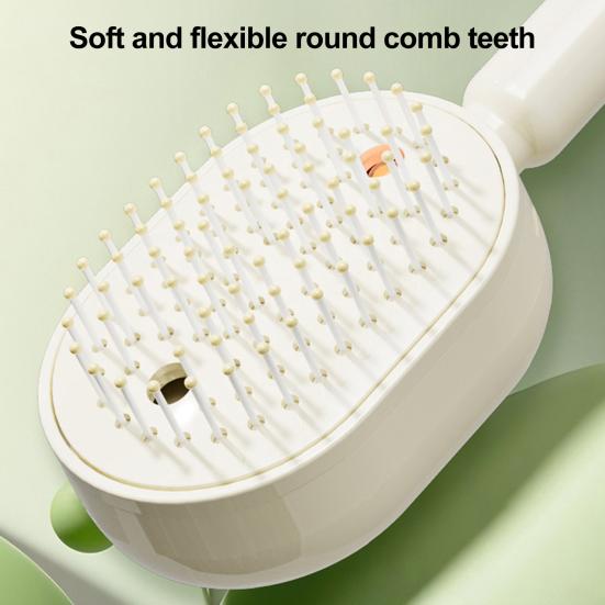 Electric Steam Hair Brush with Water Spray Reduce Frizz Anti-Static Misting Hairbrush Portable Travel Cordless Fluffy Hair Detangling Brush