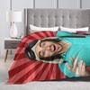 Dannys Go Warm Comfy Blankets  Funny Travel Throw Blanket Couch Chair Flannel Bedspread Sofa Bed Cover