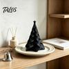 Durable Smooth Surface Holiday Figurine 3D Printed Pleated Christmas Tree Ornament, Small Wavy Desktop Gift for Friends Decoration with Star