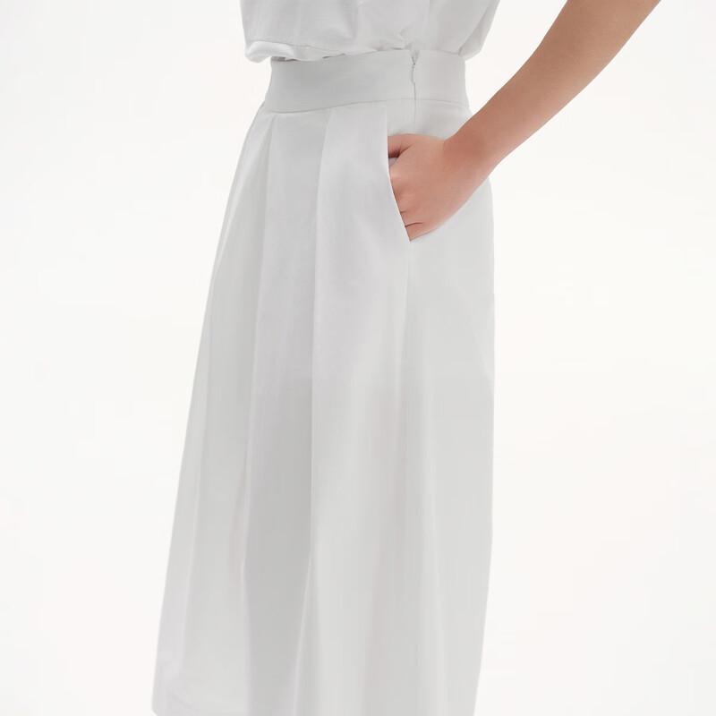 Broadcast Women's Lightweight Wide-Leg Cropped Casual Trousers