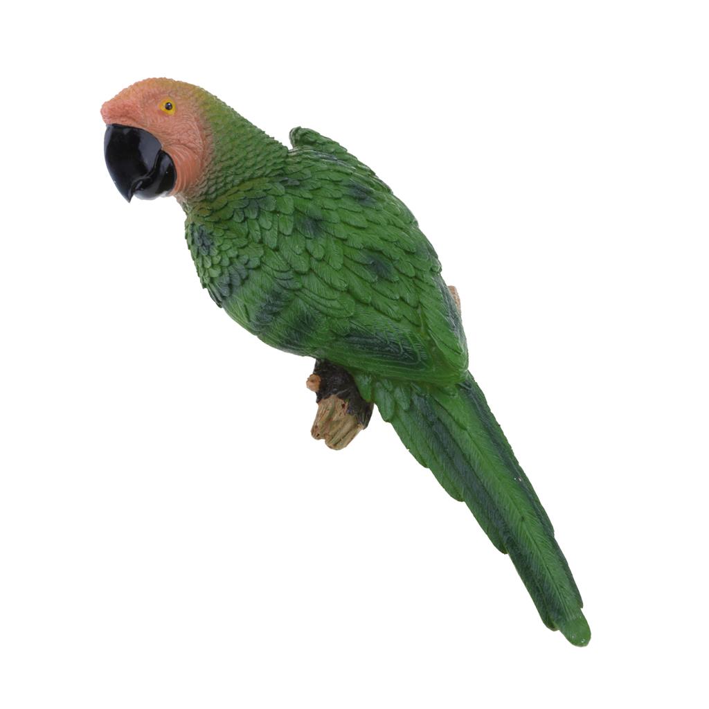 2 Parrot Animal Desktop Ornament Model 31cm