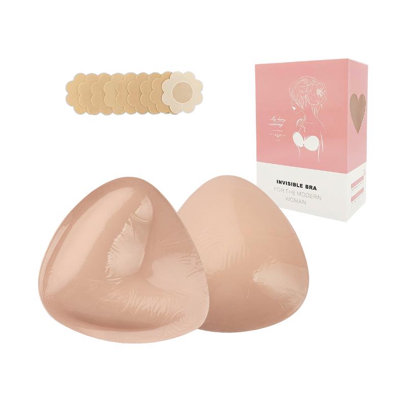 Double-Sided Silicone Nipple Covers & Push-Up Bra Inserts for Deep V Swimsuits