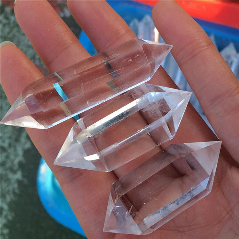 Stunning Natural Clear Point Quartz White Crystal Raw Stone Terminated Wand Specimen For Healing And Spiritual Growth
