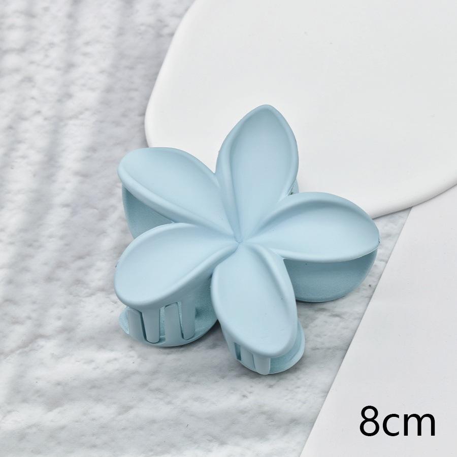 7cm Frangipani Hair Claw Clip - Colorful, Versatile Updo & Ponytail Accessory