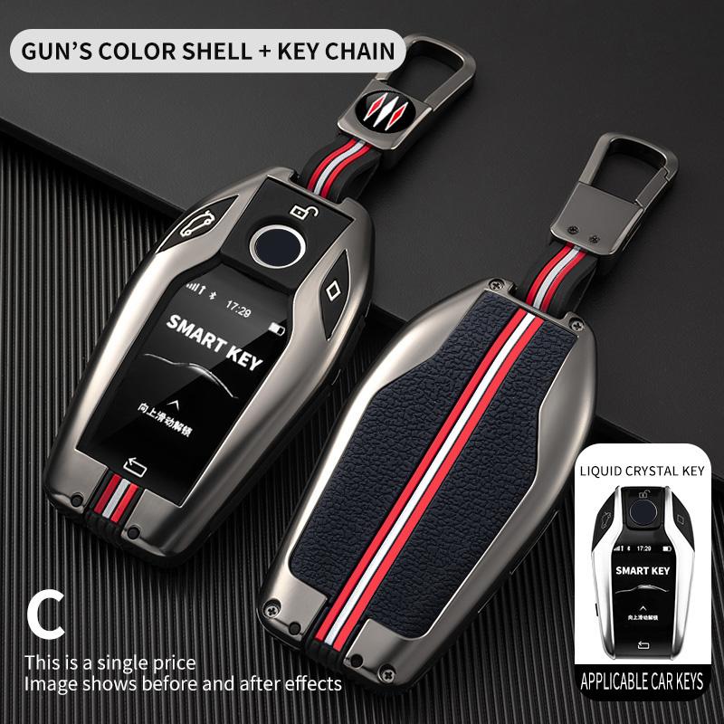 Zinc Alloy Car Key Case Cover Shell Fob For BMW G05 X5 G30 G12 G11 G32 G31 5 7 Series I8 I12 I15 G01 X3 G02 G07 Car Accessories