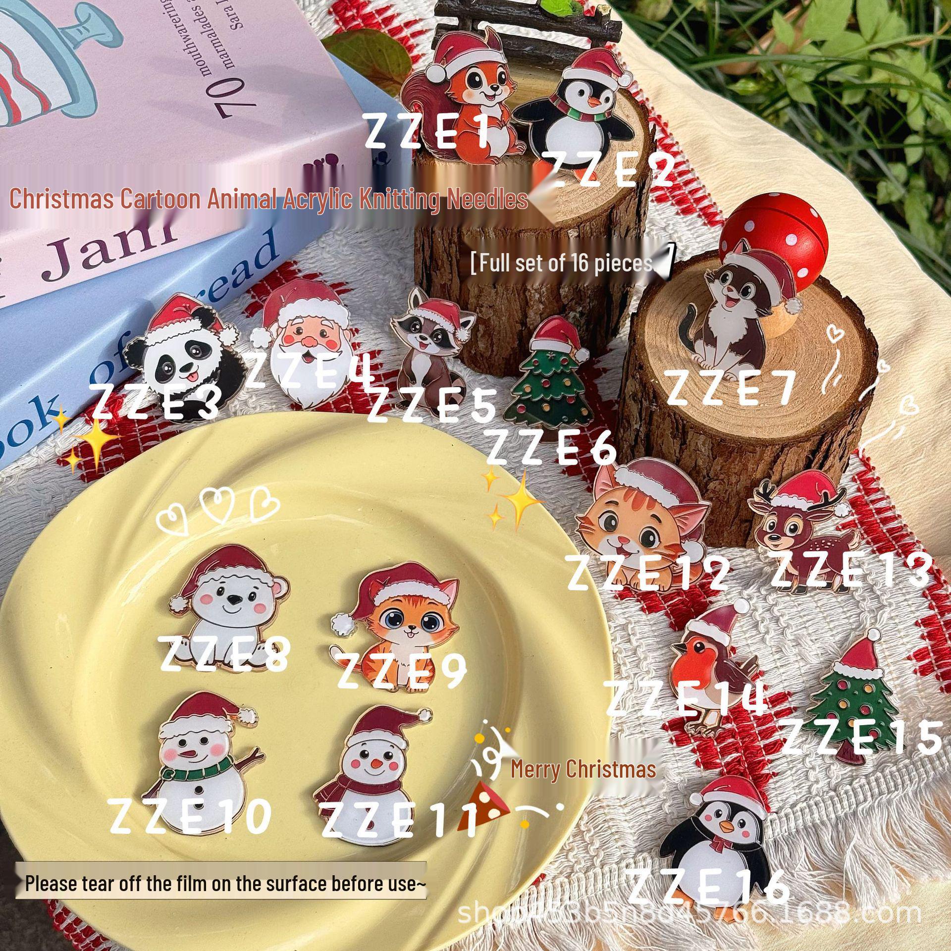 Милая Рождественская Брошь Санта-Клаус и Олень - Акриловая Булавка Мультяшный Ювелирный Аксессуар Подарок Model ZZE7 Brooch