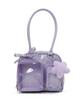 WEGO Sparkly Twinkle Plush Ita Boston Bag, Ita Bag, Ita Bag, Girly, Women's, F/L Purple