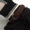 Luxury Design Suede Leather Wide Belt Maillard Styles Trouser Dress Belts  Gifts