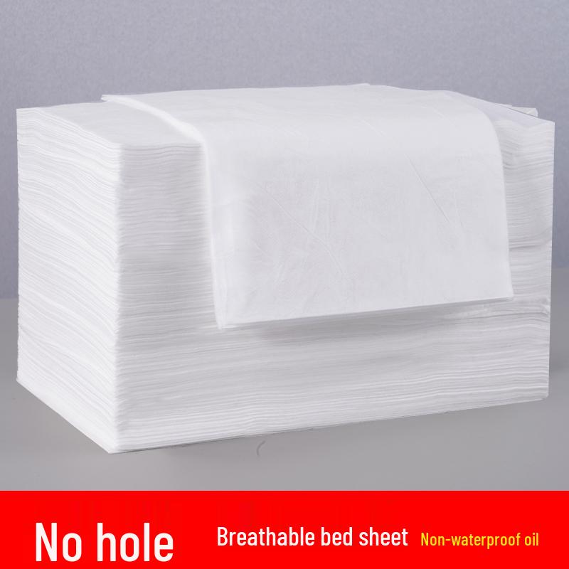 Einweg-Vlies-Bettlaken - Atmungsaktiv, 100 Stück mit Loch, Ölbeständig, Perfekt für Kosmetikstudios oder Massageliegen