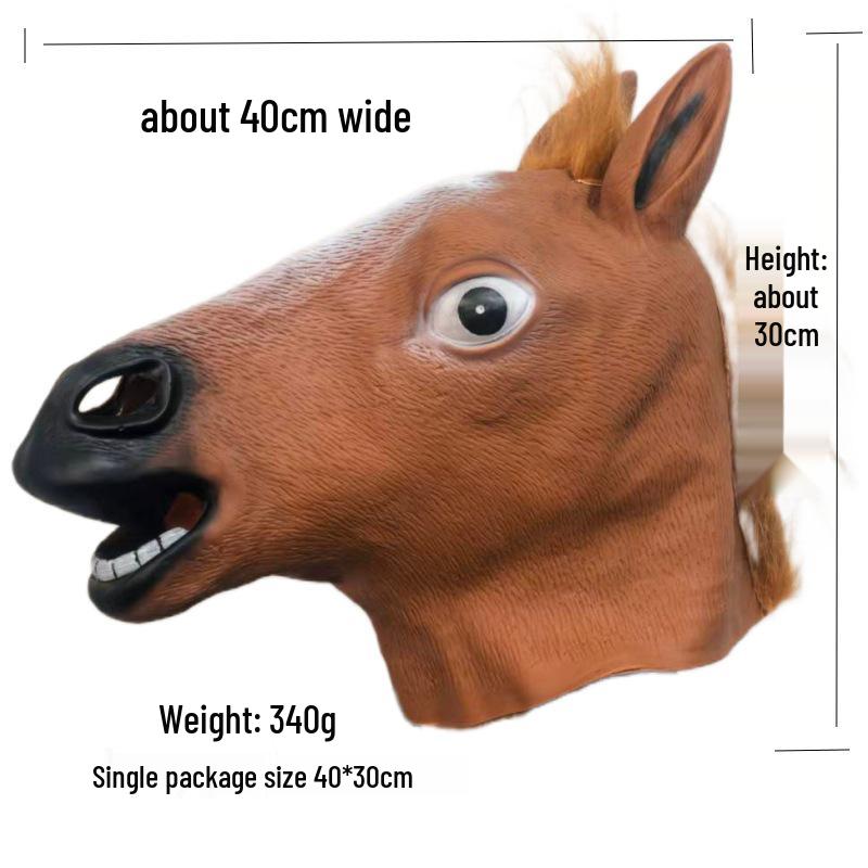 Zodiac Animal Masks: Horse, Fish, Gorilla Cosplay Headwear for Kids' Halloween Performance