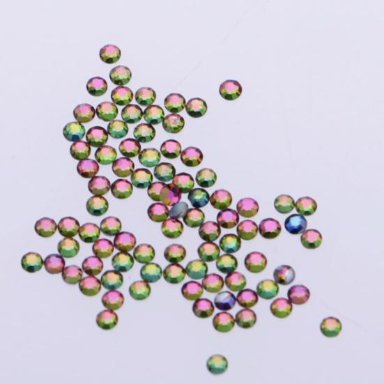 1 Pack White AB DIY Flatback Rhinestones Glitter for Nail Art Phone Case Decor