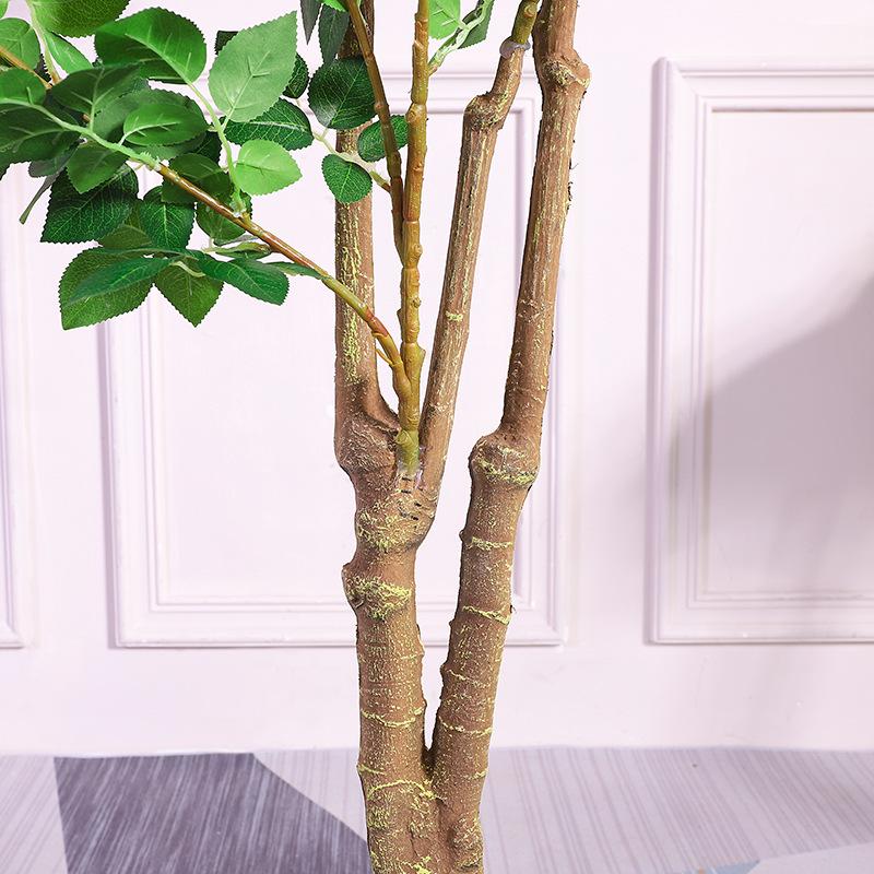 Artificial Potted Rose Peony Flower - Indoor Decorative Bonsai Plant