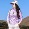 Women's Quick-Dry Camouflage Long-Sleeve T-Shirt for Outdoor Sports and Hiking
