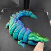 Party Favors for Children 3D Printed Crocodile Fidget Toy, Articulated Figurine, Realistic Flexible Collectible Wildlife Models Reptile Sensory