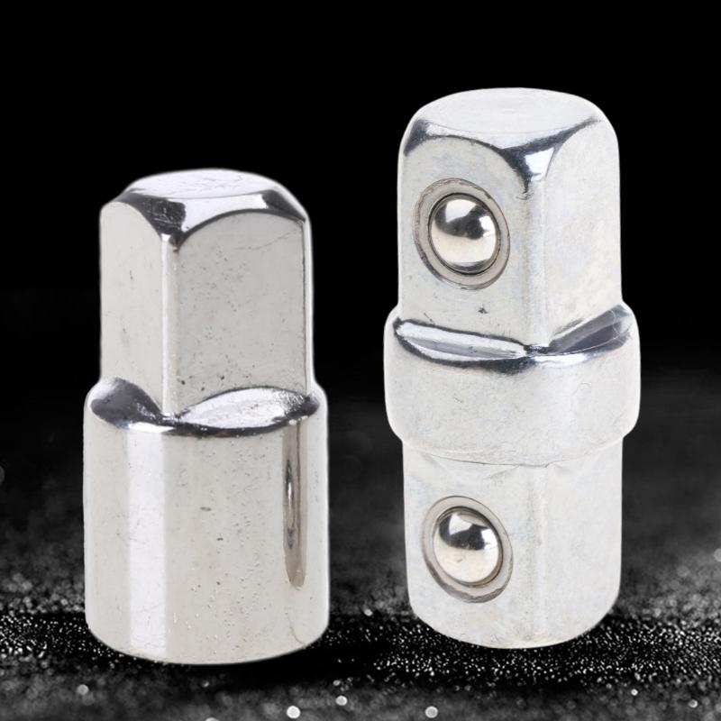 Adaptador de Manguito para Llave de Vaso de 3/8" Conector Hexagonal Doble para Cabezal Cuadrado Exterior Varilla de Extensión para Llave Eléctrica