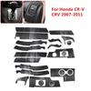 Carbonfaser-Look Auto Innenraum Dekor Kits Zierleisten Aufkleber Für Honda CR-V 2007-2011