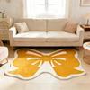 Girly Style Carpets for Living Room Pink Bow Bedroom Decor Carpet Fluffy Soft Irregular Bedside Rug Home Thicken Plush Floor Mat