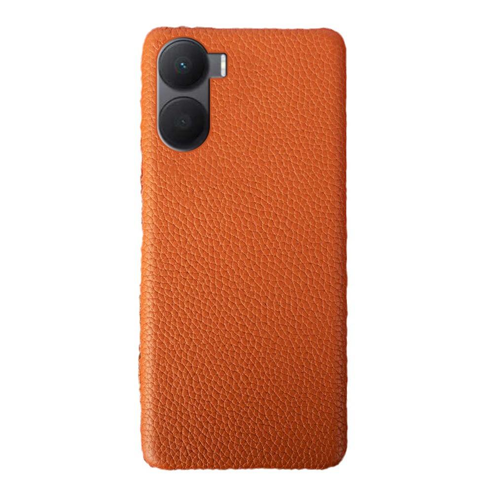 Honor Play 40 Case: Genuine Leather Protective Cover with Litchi Pattern for Play 30Plus and 20Pro