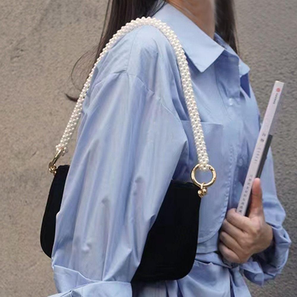 

DIY Modification Accessories Metal Braided Chain Shoulder Bag Strap Pearl Bag Chain Bag Accessories