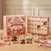 Carino Tema Cucito Calendario dell'Avvento di Natale Decorazioni Fatto a Mano 24 Giorni Ornamenti Calendario dell'Avvento Regali di Natale Regalo