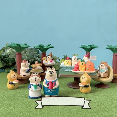 Japanese Ornaments ZAKKA Garden Coffee Scene Decoration Shooting Props Miniature Resin Cat Birthday Gift Collection
