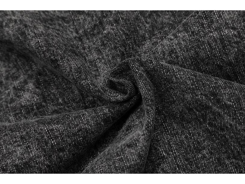 Unisex Retro Distressed Denim Hoodie Jacket - Spring/Autumn Loose Fit