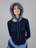 Eosseomnijeu Fur Bonnet Hat_Blue