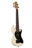 KALA Solid Body Series Ukulele Okume Roundwound Sweet Cream Bag U-Bass Bass, Body, 5-String, Strings, UBASS-SB5-CR-FS, [Gig Included]