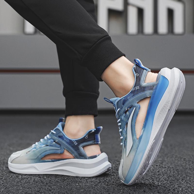 Men Sport Sandals Summer Women Beach Shoes White School Students Mesh Running Sneakers Couple Shoes Breathable Large Size