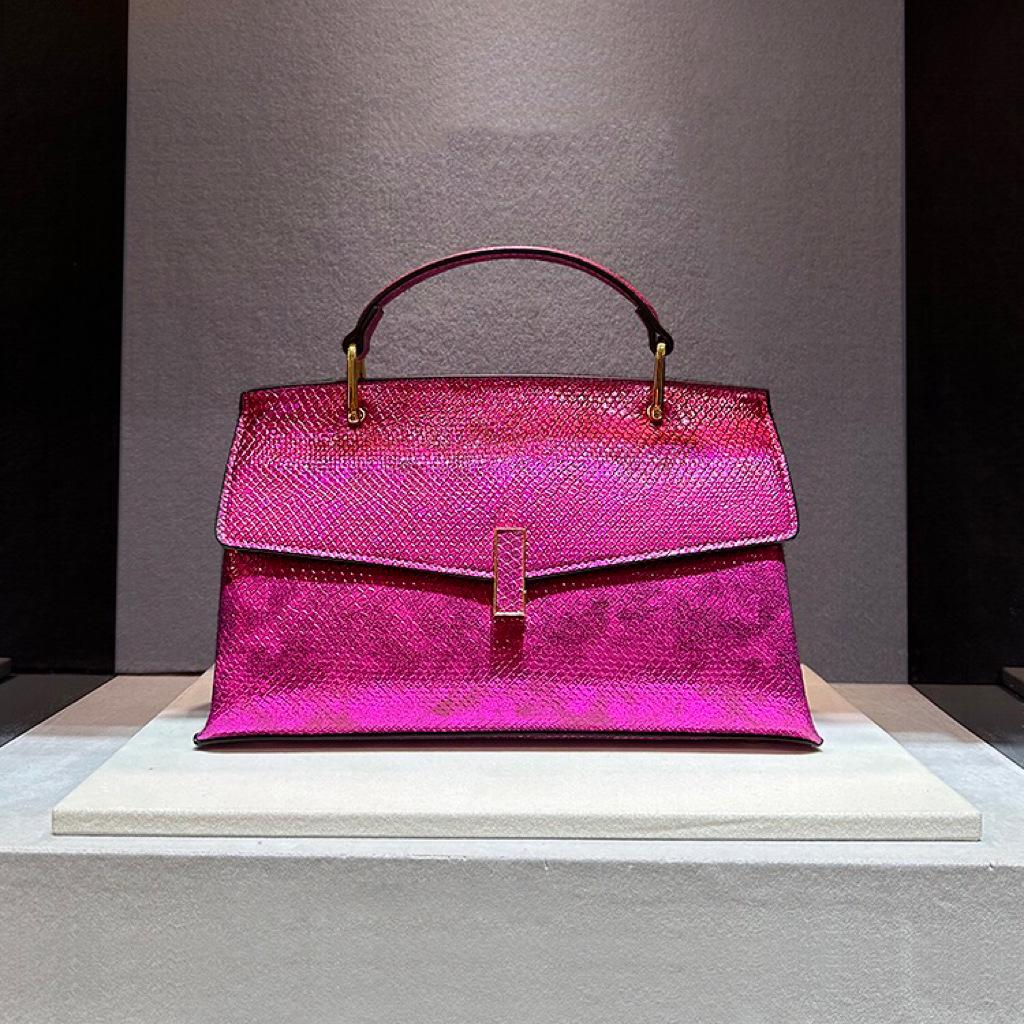 

2025 Snakeskin Leather Crossbody Shoulder Bag - High-End Fashion