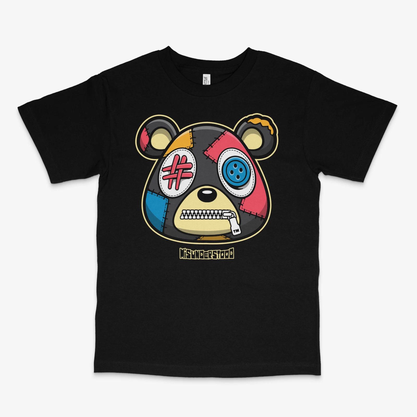 Misunderstood Bear Union 4 Nior Black Tee M