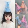 Birthday Party Hat Happy Birthday Hats Birthdays Cap Handmade Girl Princess Gauze Headband Birthday Party Decor Photo Props