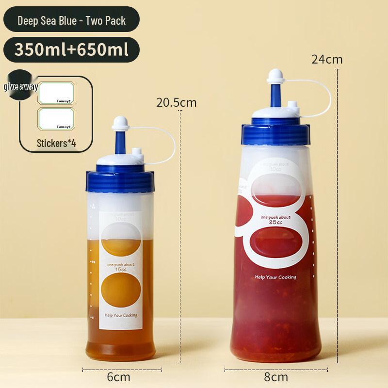 ZISIZ Japanese-Style Quantitative Squeeze Sauce Bottle